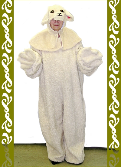 kostým bílá ovečka, půjčovna Ladana